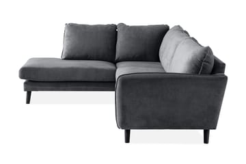 Trend Lyx 4-sits Vänstervänd L-formad Schäslongsoffa i Tyg - Mörkgrå - Products - Möbler - Soffa - Divansoffa & schäslongsoffa - 4 sits soffa med divan