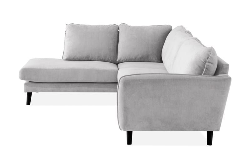Trend Lyx Schäslongsoffa Vänster - Ljusgrå/Svart - Products - Möbler - Soffa - Divansoffa & schäslongsoffa - 4 sits soffa med divan