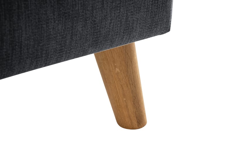 Trend Lyx Schäslongsoffa Vänster - Mörkgrå/Ek - Products - Möbler - Soffa - Divansoffa & schäslongsoffa - 4 sits soffa med divan