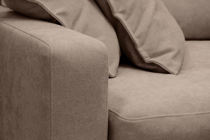 Valencia Extra Djup 4-sits Soffa med Schäslong Höger - Mörkbrun - Products - Möbler - Soffa - Divansoffa & schäslongsoffa - 4 sits soffa med divan
