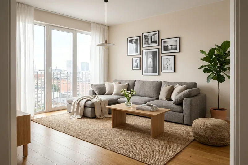 Visby 4-sits L-formad Djup Vändbar Soffa med Divan i Tyg - Grå - Products - Möbler - Soffa - Divansoffa & schäslongsoffa - 4 sits soffa med divan