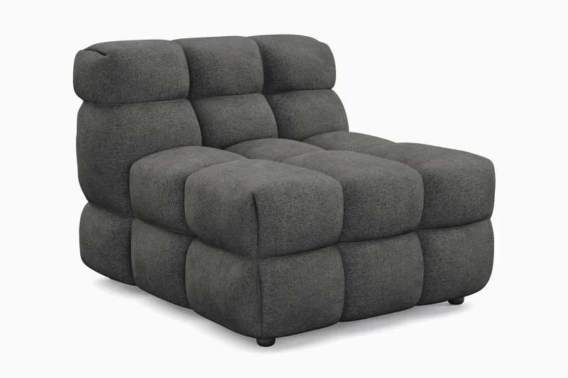 Elise Bubblig Soffgrupp 4-sits Soffa + Fåtölj - Mörkgrå - Products - Möbler - Soffa - Soffgrupp