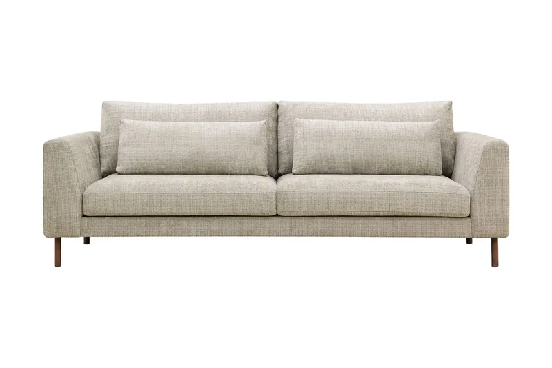 Florenz 3-sits Soffa i Chenille - Grå / Beige - Products - Möbler - Soffa - 3 sits soffa