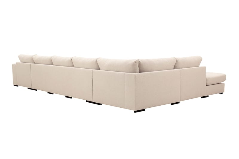 Grande 6-sits U-Soffa med Divan Höger - Beige Tyg - Products - Möbler - Soffa - U-soffa