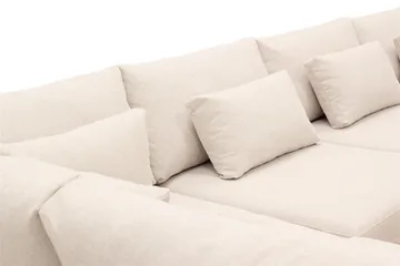 Grande 6-sits U-Soffa med Divan Höger - Beige Tyg - Products - Möbler - Soffa - U-soffa