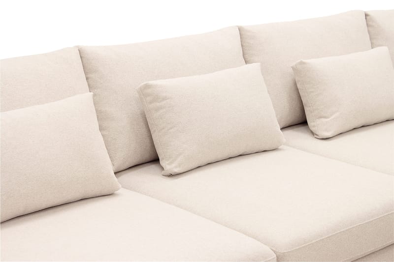 Grande 6-sits U-Soffa med Divan Vänster - Beige Tyg - Products - Möbler - Soffa - U-soffa