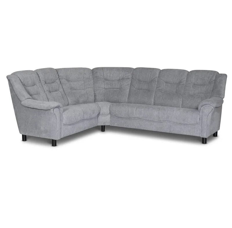 Hörnsoffa ljusgrå 5-sits - Alvesta, Ljusgrå