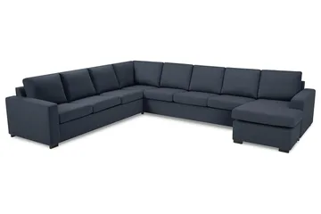 Crazy 7-sits Högervänd U-formad XX-Large Hörnsoffa med divan i Tyg - Blå - Products - Möbler - Soffa - Hörnsoffa