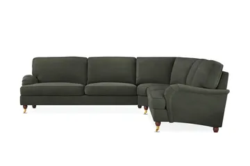 Howard Lyx 6-sits Vänstervänd L-formad Hörnsoffa i Manchester - Mörkgrön - Products - Möbler - Soffa - Hörnsoffa