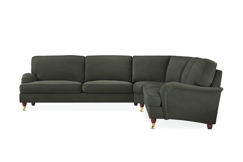 Howard Lyx 6-sits Vänstervänd L-formad Hörnsoffa i Manchester - Mörkgrön - Products - Möbler - Soffa - Hörnsoffa