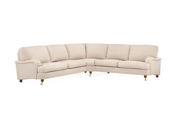 Howard Lyx 6-sits Vänstervänd L-formad Hörnsoffa i Tyg - Beige - Products - Möbler - Soffa - Hörnsoffa