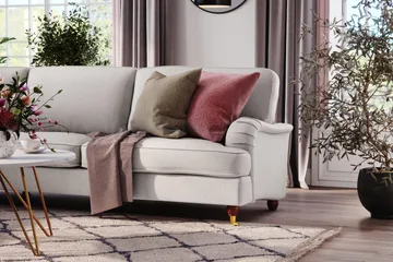 Howard Lyx 6-sits Vänstervänd L-formad Hörnsoffa i Tyg - Ljusgrå - Products - Möbler - Soffa - Hörnsoffa