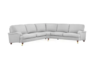 Howard Lyx 6-sits Vänstervänd L-formad Hörnsoffa i Tyg - Ljusgrå - Products - Möbler - Soffa - Hörnsoffa
