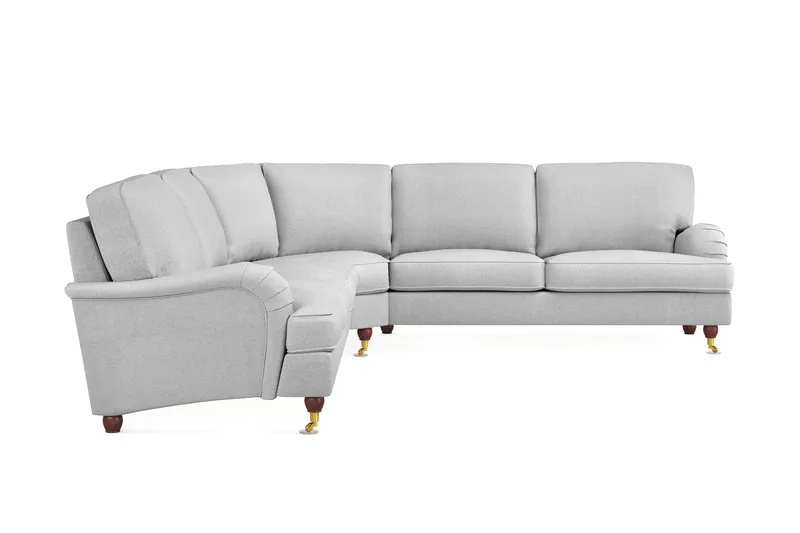 Howard Lyx 6-sits Vänstervänd L-formad Hörnsoffa i Tyg - Ljusgrå - Products - Möbler - Soffa - Hörnsoffa