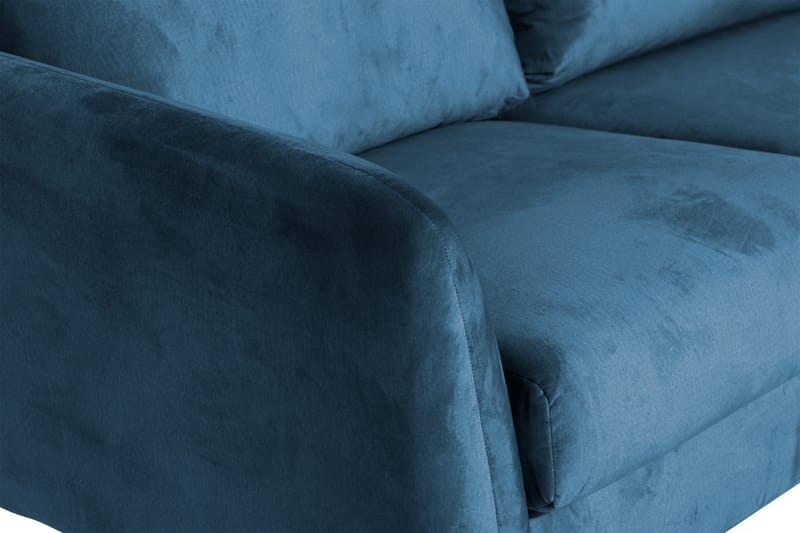 Trend 5-sits Högervänd L-formad Hörnsoffa med Divan i Sammet - Blå - Products - Möbler - Soffa - Hörnsoffa