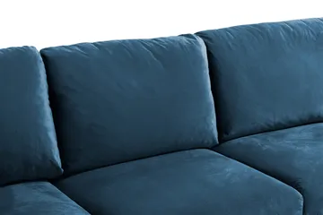 Trend 5-sits Högervänd L-formad Hörnsoffa med Divan i Sammet - Blå - Products - Möbler - Soffa - Hörnsoffa