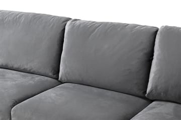 Trend 5-sits Vänstervänd U-formad Hörnsoffa med divan i Sammet - Ljusgrå - Products - Möbler - Soffa - Hörnsoffa