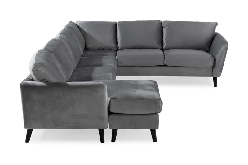 Trend 5-sits Vänstervänd U-formad Hörnsoffa med divan i Sammet - Ljusgrå - Products - Möbler - Soffa - Hörnsoffa