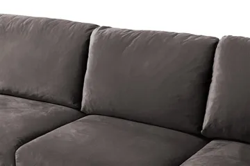 Trend 5-sits Vänstervänd U-formad Hörnsoffa med divan i Sammet - Mörkgrå - Products - Möbler - Soffa - Hörnsoffa