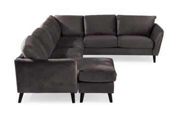 Trend 5-sits Vänstervänd U-formad Hörnsoffa med divan i Sammet - Mörkgrå - Products - Möbler - Soffa - Hörnsoffa