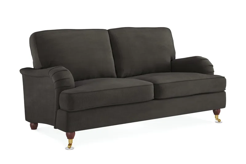 Howard Lyx 2-sits Manchestersoffa - Mörkgrå - Products - Möbler - Soffa - 2 sits soffa
