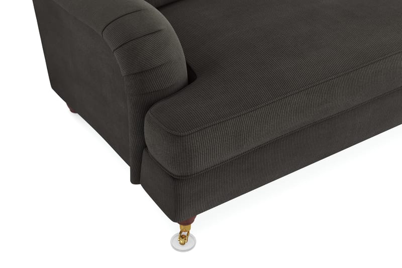 Howard Lyx 3-sits Manchestersoffa - Mörkgrå - Products - Möbler - Soffa - 3 sits soffa