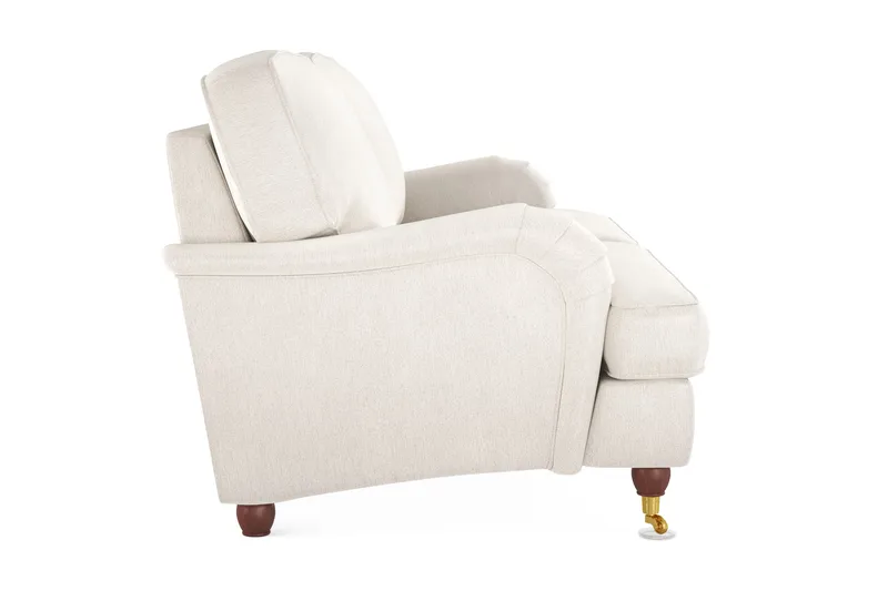 Howard Lyx 3-sits Sammetssoffa - Krämvit - Products - Möbler - Soffa - 3 sits soffa