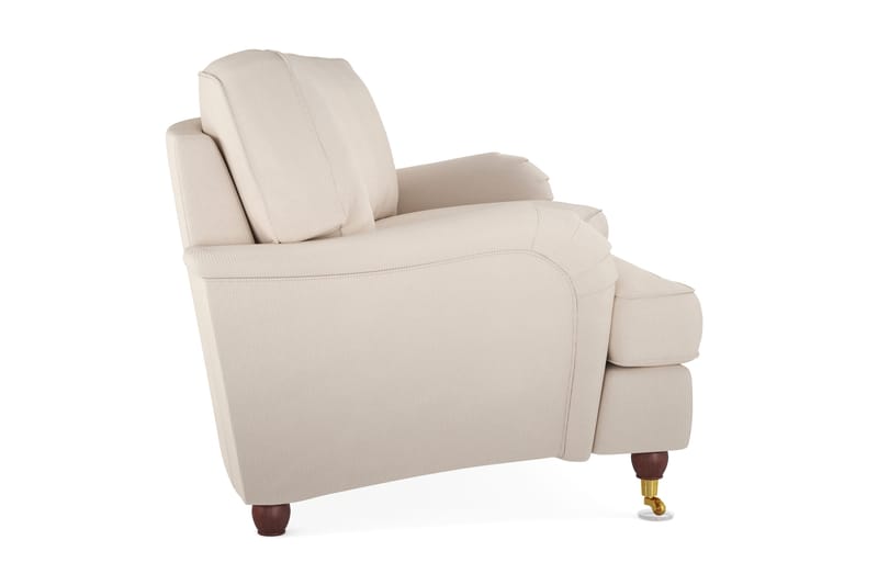 Howard Lyx 3-sits Svängd Manchestersoffa - Beige - Products - Möbler - Soffa - 3 sits soffa