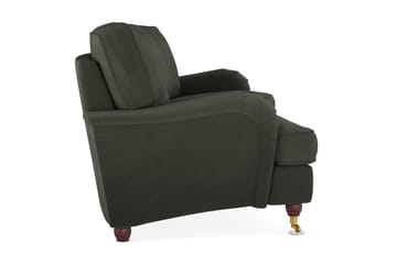 Howard Lyx 3-sits Svängd Manchestersoffa - Mörkgrön - Products - Möbler - Soffa - 3 sits soffa