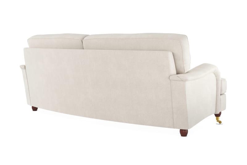 Howard Lyx 3-sits Svängd Sammetssoffa - Krämvit - Products - Möbler - Soffa - 3 sits soffa