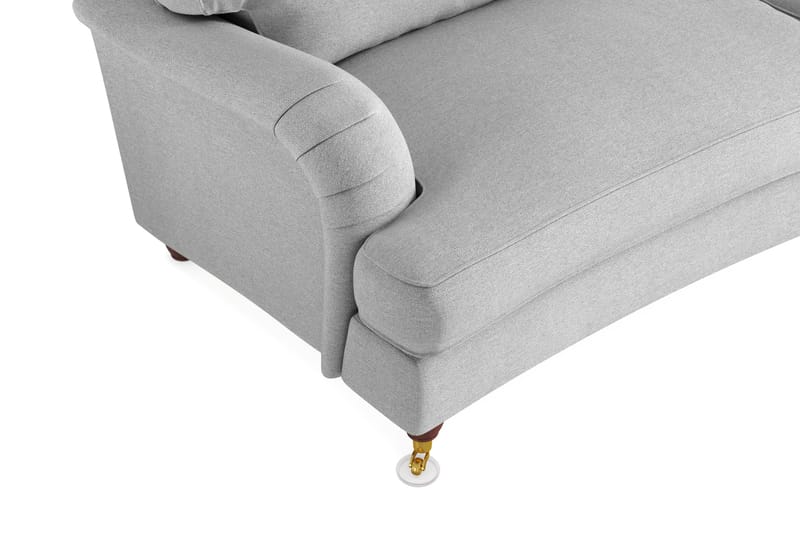 Howard Lyx 3-sits Svängd Tygsoffa - Ljusgrå - Products - Möbler - Soffa - 3 sits soffa
