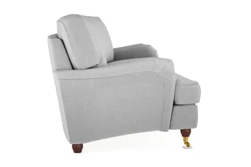 Howard Lyx 3-sits Svängd Tygsoffa - Ljusgrå - Products - Möbler - Soffa - 3 sits soffa