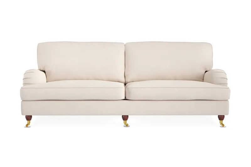 Howard Lyx 4-sits Manchestersoffa, Beige