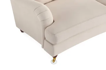 Howard Lyx 4-sits Svängd Manchestersoffa - Beige - Products - Möbler - Soffa - Howardsoffa