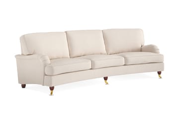 Howard Lyx 4-sits Svängd Manchestersoffa - Beige - Products - Möbler - Soffa - Howardsoffa