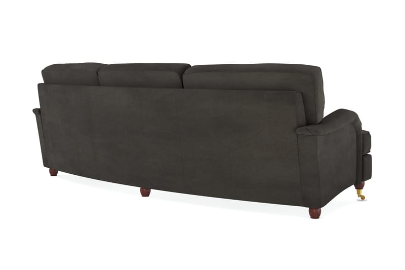 Howard Lyx 4-sits Svängd Manchestersoffa - Mörkgrå - Products - Möbler - Soffa - Howardsoffa