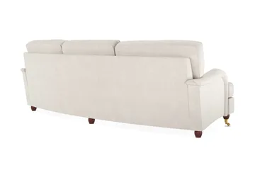 Howard Lyx 4-sits Svängd Sammetssoffa - Krämvit - Products - Möbler - Soffa - Sammetssoffa