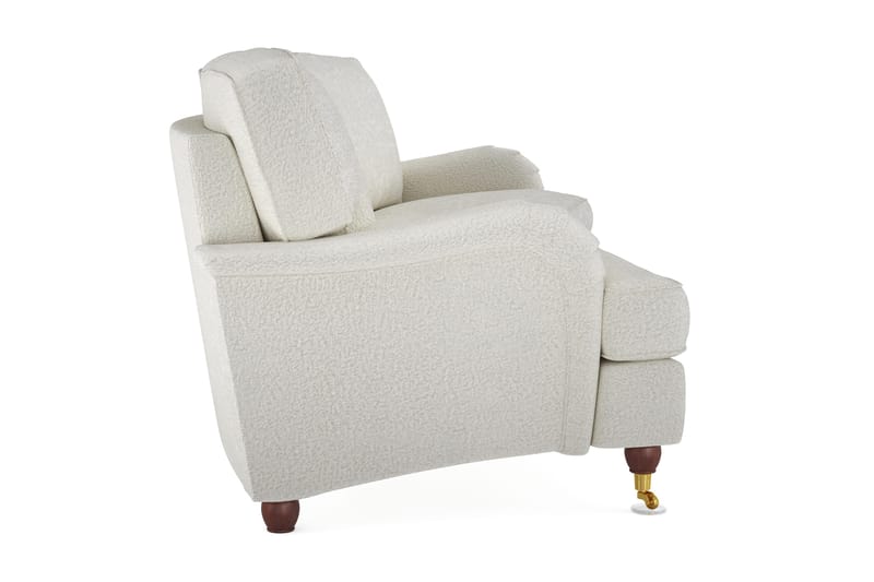 Howard Lyx 4-sits Svängd Soffa i Bouclé - Vit - Products - Möbler - Soffa - Howardsoffa
