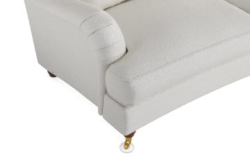 Howard Lyx 4-sits Svängd Soffa i Bouclé - Vit - Products - Möbler - Soffa - Howardsoffa
