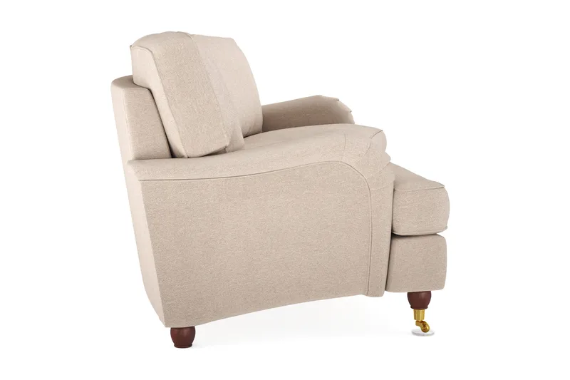 Howard Lyx 4-sits Svängd Tygsoffa - Beige - Products - Möbler - Soffa - Howardsoffa