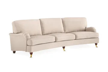 Howard Lyx 4-sits Svängd Tygsoffa - Beige - Products - Möbler - Soffa - Howardsoffa