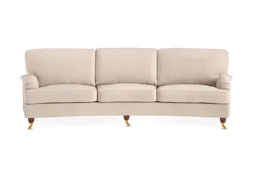 Howard Lyx 4-sits Svängd Tygsoffa - Beige - Products - Möbler - Soffa - Howardsoffa
