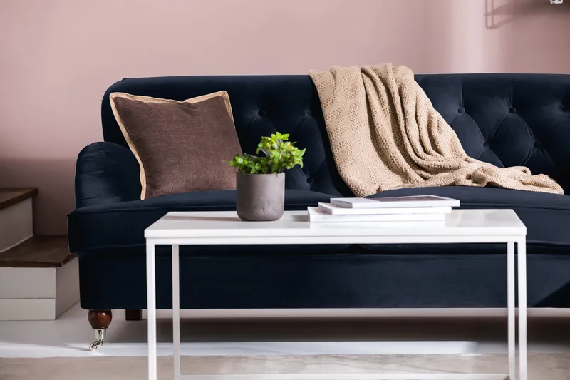 Howard Riviera 2-sits Sammetssoffa - Blå - Products - Möbler - Soffa - Sammetssoffa