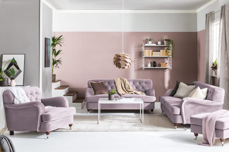 Howard Riviera 2-sits Sammetssoffa - Lila - Products - Möbler - Soffa - Sammetssoffa