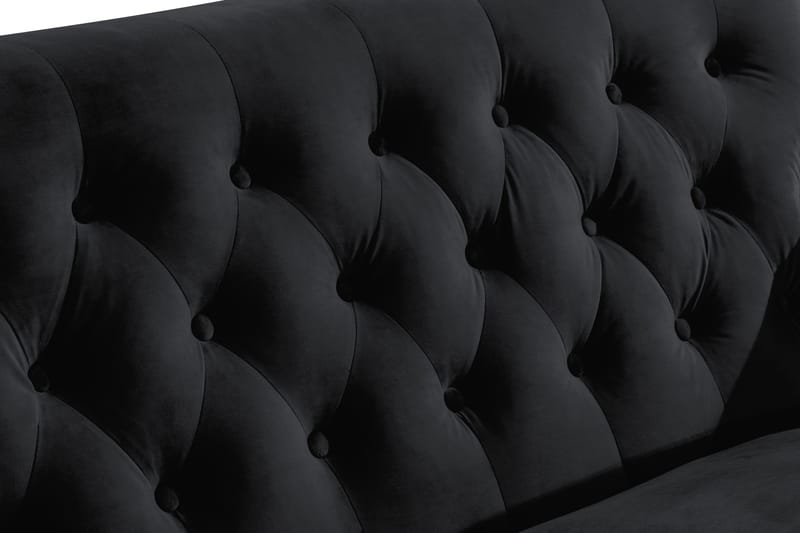 Howard Riviera 2-sits Sammetssoffa - Svart - Products - Möbler - Soffa - Sammetssoffa