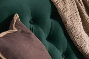 Howard Riviera 3-sits Sammetssoffa - Grön - Products - Möbler - Soffa - 3 sits soffa