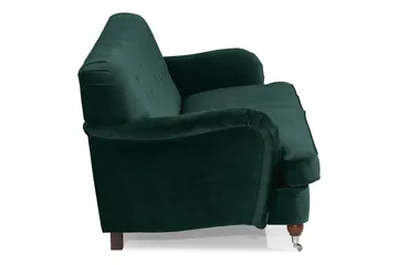 Howard Riviera 3-sits Sammetssoffa - Grön - Products - Möbler - Soffa - 3 sits soffa