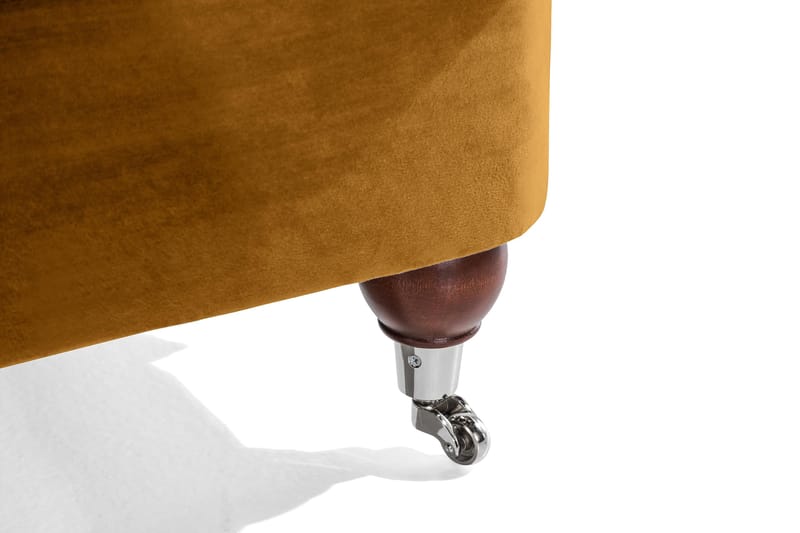 Howard Riviera 3-sits Sammetssoffa - Mörkgul - Products - Möbler - Soffa - 3 sits soffa