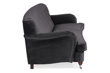 Howard Riviera 3-sits Svängd Sammetssoffa - Mörkgrå - Products - Möbler - Soffa - 3 sits soffa