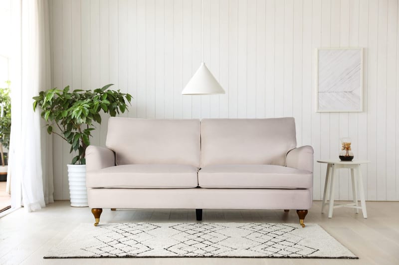 Howard Watford Deluxe soffa 2-sits - Beige tyg - Beige - Products - Möbler - Soffa - Howardsoffa